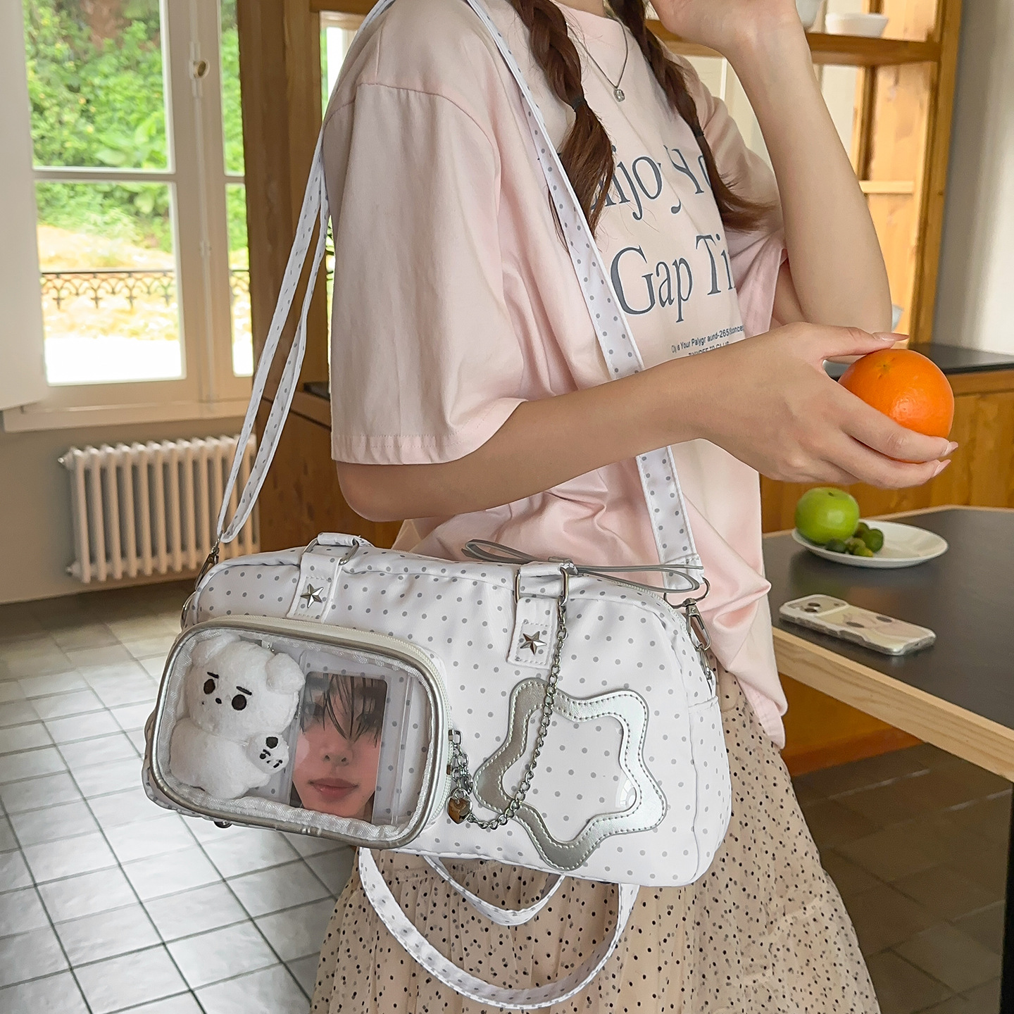 Multi-Purpose Baby Bag, Star-Shaped Ita Bag, Cute and Sweet Shoulder Bag, Large Capacity Tote Bag, Commuter Backpack