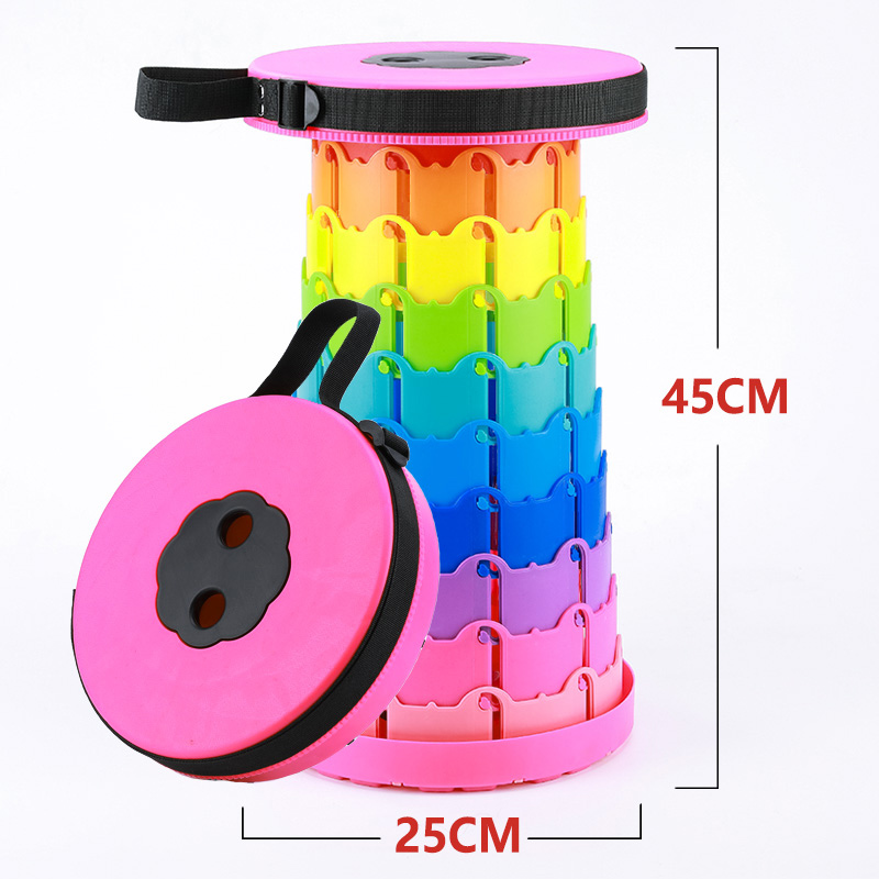 Asiento Maza eléctrico portátil coche eléctrico dibujo niño taburetes telescópicos coche artefacto de plástico cola plegable pequeño