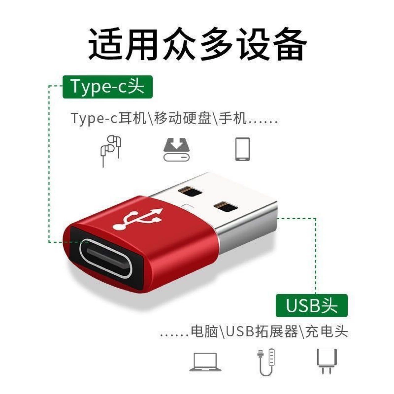 Переходник USB на USB-C LeTV OTG переходник, совместимый с Huawei Xiaomi мобильный телефон зарядка конверсия