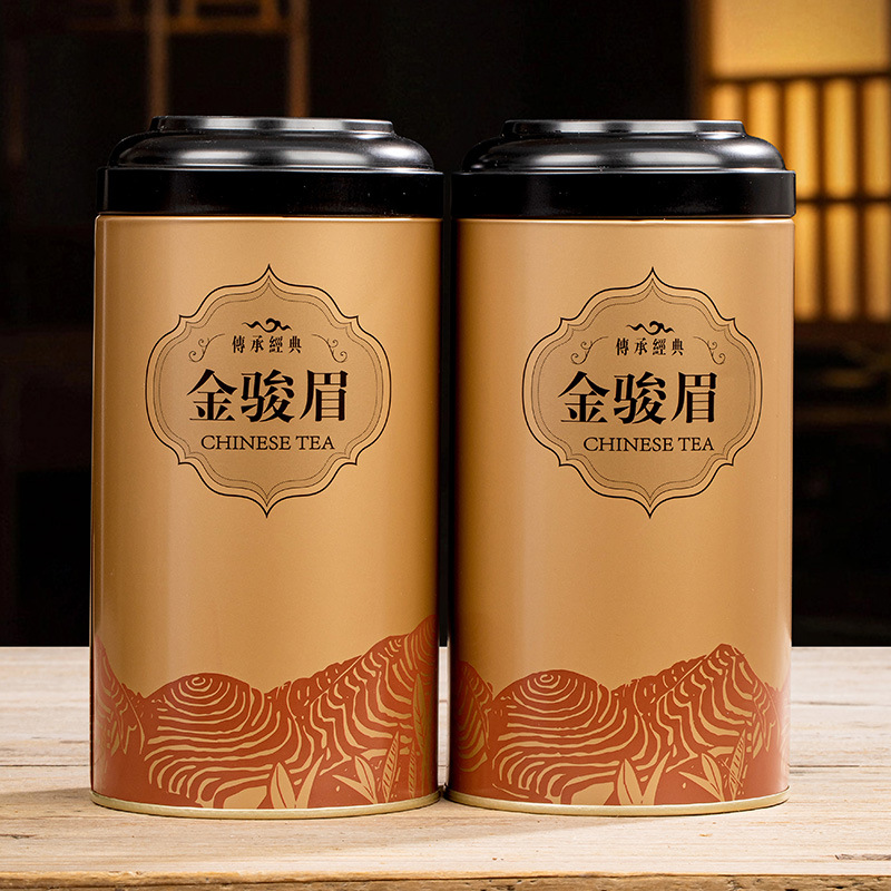 金骏眉正山小种铁罐圆罐空罐黄山毛峰碧螺春茶叶包装罐单罐可批发