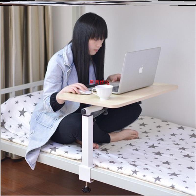 Fixed Lower Bunk for College Students, Rotatable, Suspended, Foldable, Lightweight Dormitory Bed, Table Side for Homework
