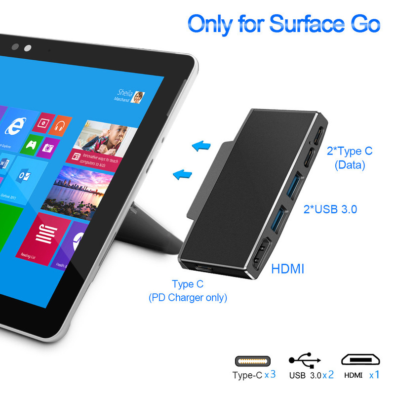 Cross-Border for Surface Go Multifunctional Type-C Docking Station 4K HDMI Expansion Dock with Pd Power Supply Hub Cross-Border for Surface Go Multifunctional Type-C Docking Station 4K HDMI Expansion Dock with Pd Power Supply Hub