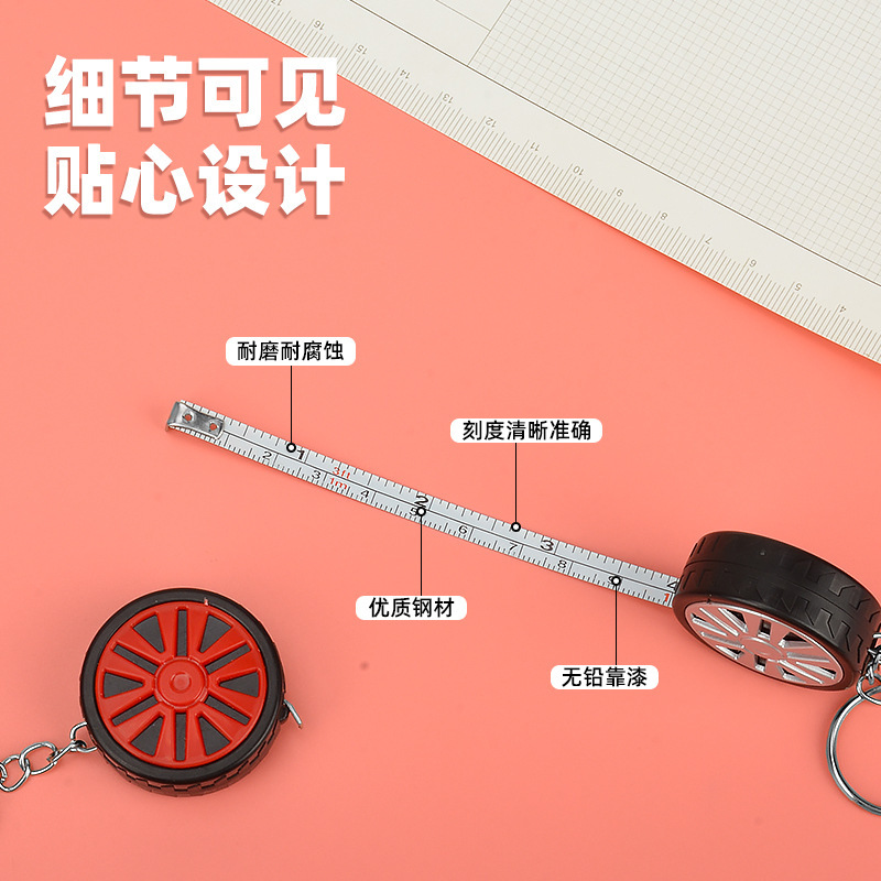 1m ミニ巻尺、ギフト定規、タイヤスチール巻尺、ソースメーカー、在庫あり。|undefined