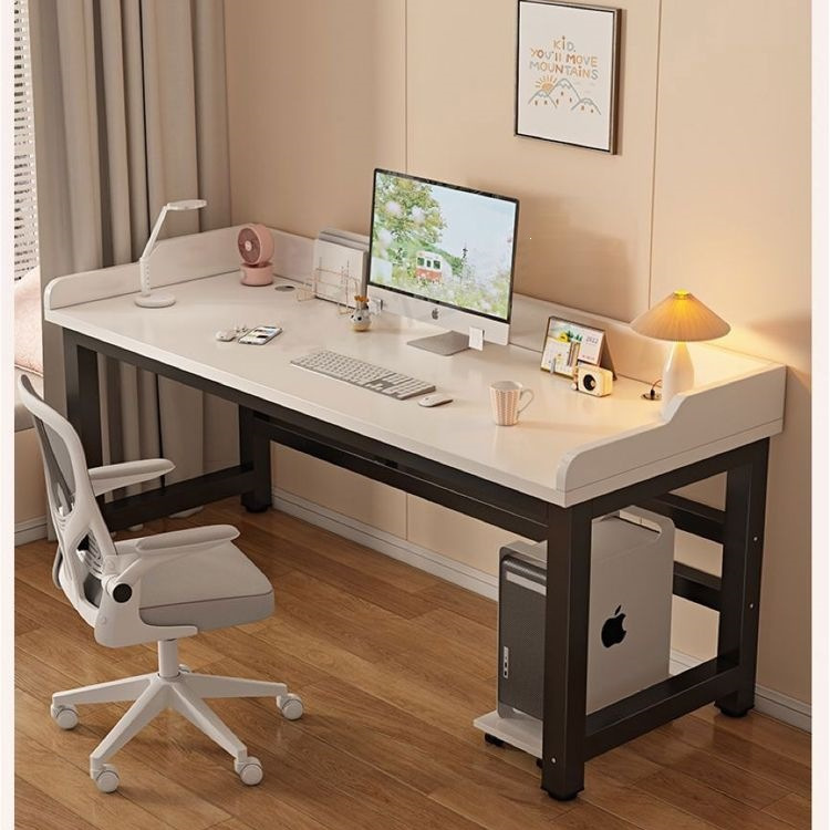 Desktop computer desk, suitable for bedrooms, student use, home use, double-person study desk, commercial study room, office desk, simple design with a shelf
