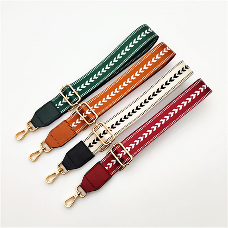 Polyester Color Block Bag Strap display picture 3