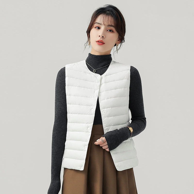 Зимний открытый легкий теплый жилет