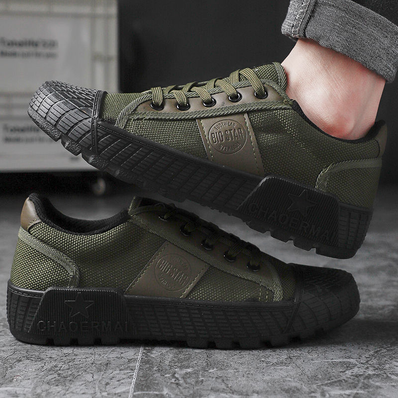 3522劳保鞋男轻便工装鞋透气户外徒步解放鞋工地耐磨防滑干活胶鞋