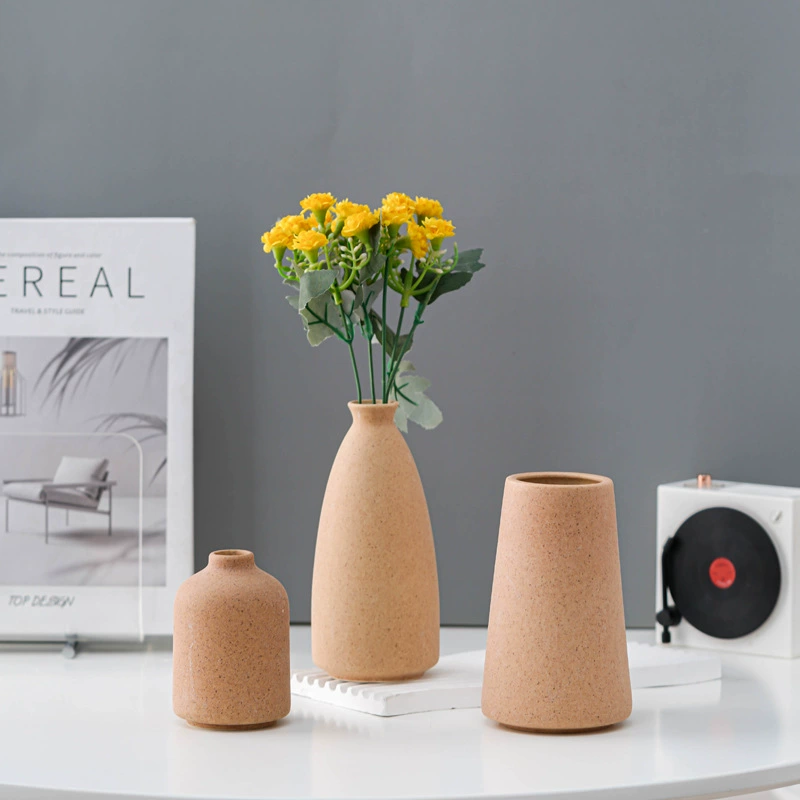 Dehua Hongshang матовая гостиная креативная простая домашняя керамика Morandi декоративная ваза украшения скандинавский коричневый