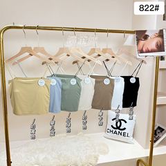 New Ice Silk One-Shoulder Backless Bralette for Women, Fixed Cup, Non-Slip, Slimming, Versatile, Wrap Bralette Underwear