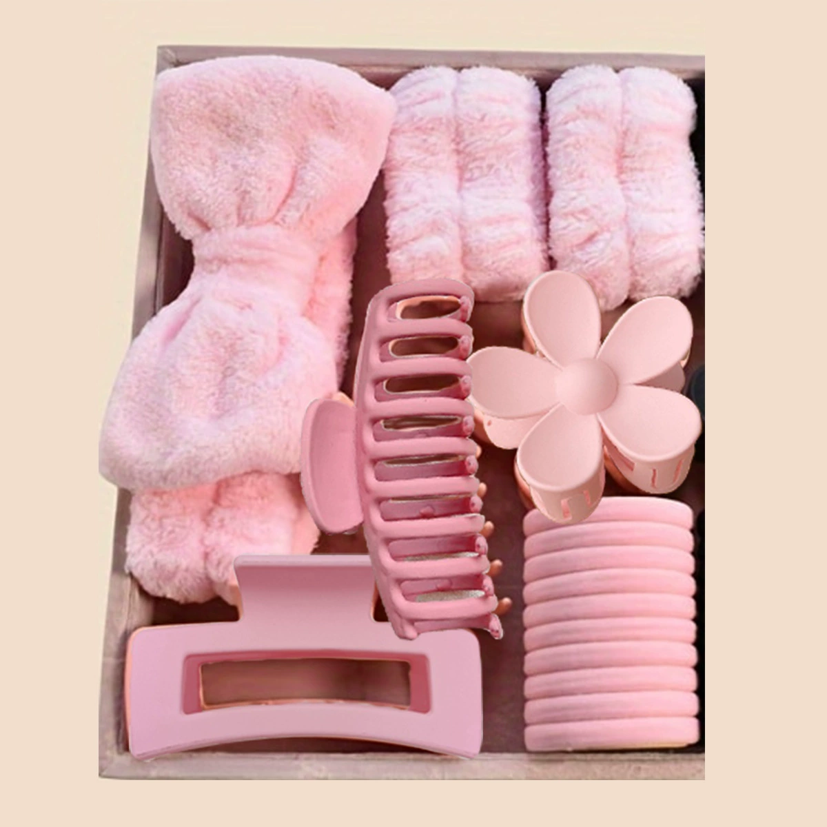 16pcs ремешок для волос Коралловый бархатный ремешок для запястья