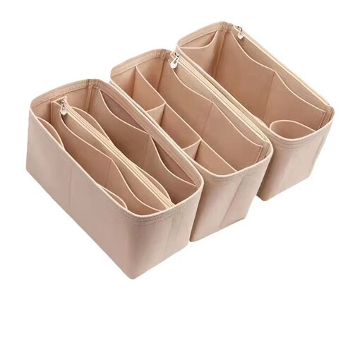Inner bag for Cross-border Longxiang cosmetic storage and organization bag manufacturer, inner lining bag, long and short handle, large and small size mini inner bag