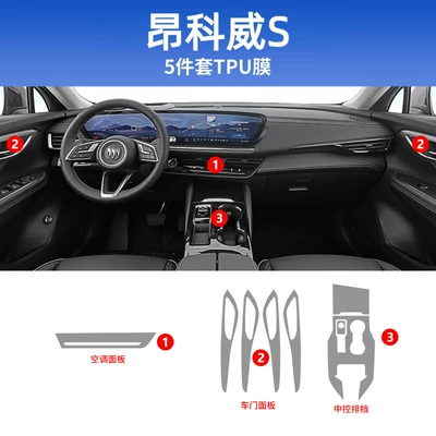 PLUS screen protector car – Car interior film - 24-26-envision-splus-5-piece-set-tpu-film