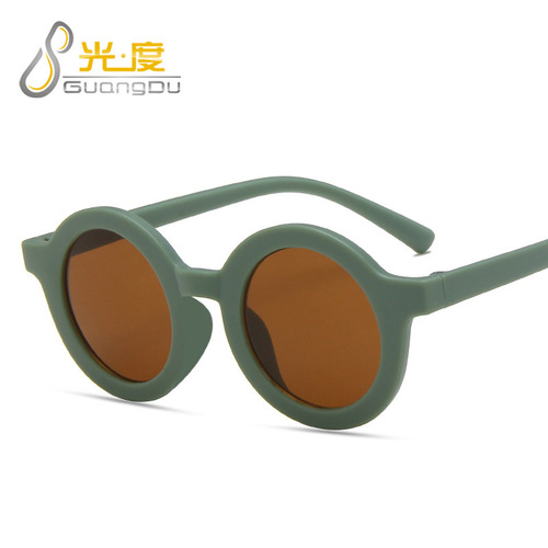  children's round-frame cartoon sunglasses, cute unisex glasses, trendy European and American Instagram-style sun glasses