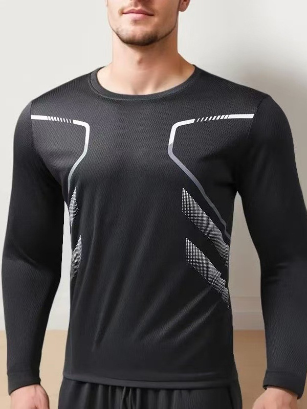 Ropa deportiva camiseta hombre correr gimnasio camiseta elástica compresión de baloncesto equipo de entrenamiento de pelota image 1