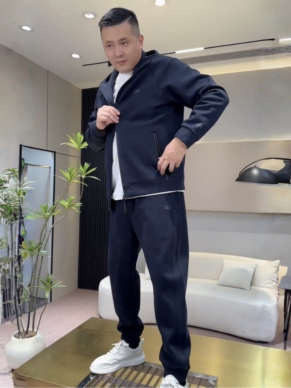 秋季新款男士潮牌轻奢运动休闲套装时尚百搭宽松透气夹克外套长裤|undefined