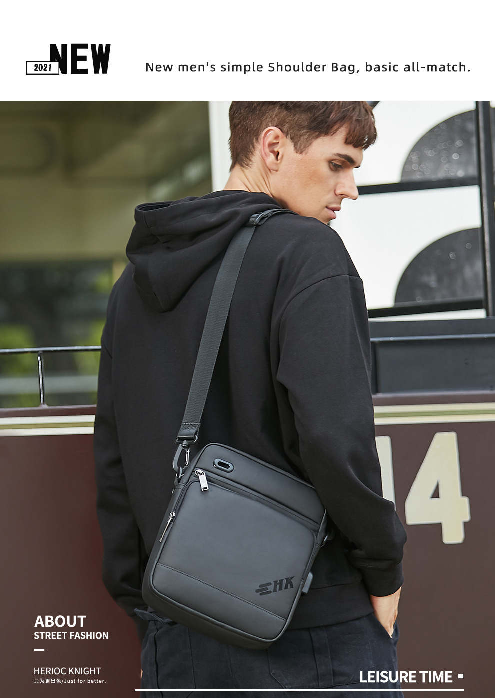 Heroic Knight Men Handbag Image 3