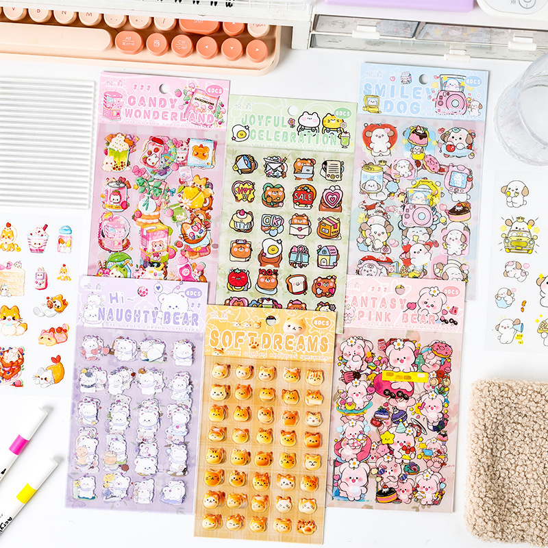 Yuezhen かわいいガーデンカットフィルムステッカーハンドブックステッカー DIY 子供ステッカー漫画ステッカーハンドブックステッカー|undefined