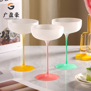 New Macaroon Candy Color Dessert Cup Ice-cream Cup High-value Crystal Glass Dopamine Cocktail Cup
