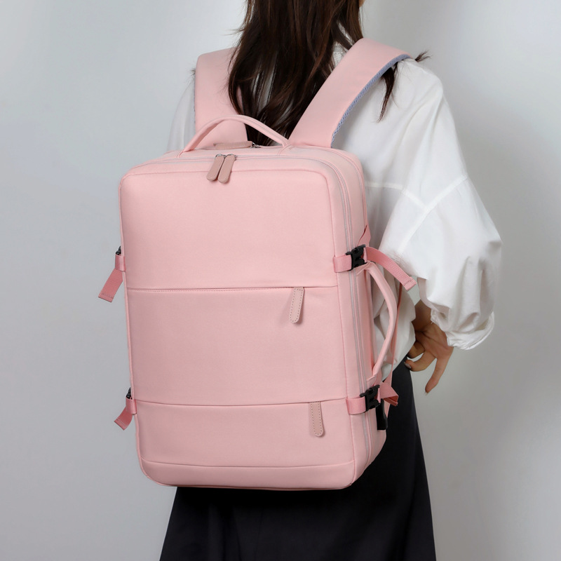 Mochila de viaje de damas de gran capacidad de separación seca y húmeda bolsa de equipaje expansión mochila de ocio mochila de hombre bolsa de computadora