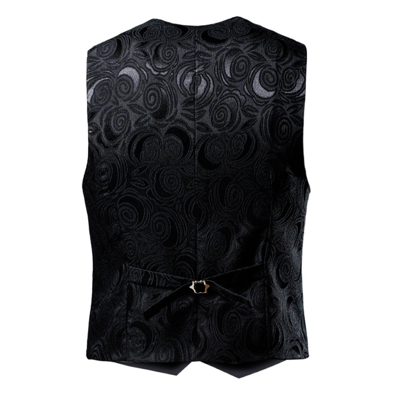 Cross-border cashew flower vest casual suit vest Amazon new jacquard suit inner business plus size vest