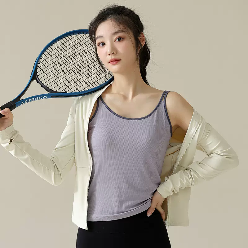 小吊带背心女夏莫代尔螺纹外穿短款打底背心小众内搭双肩带小吊带