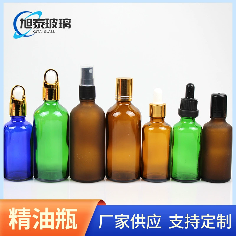 30 мл чайного цвета бутылка эфирного масла коричневое стекло бутылка-капельница с резиновой головкой светонепроницаемая эссенция в бутылках косметика в бутылках