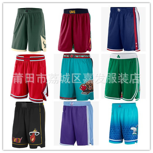 Foreign trade cross-border supply basketball pants wholesale Grizzlies basketball net Spurs Sun Bucks Owen basketball pants