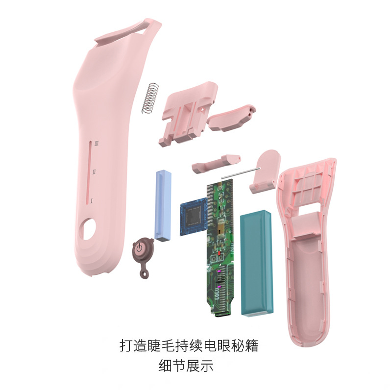Factory Wholesale Electric Eyelash Curler 3-Level Temperature Control USB Rechargeable Fast Heating Electric Eyelash Curling Tool