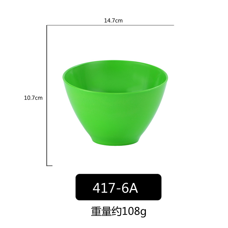 PP porcelana-como colorido oblicuo Tazón de fuente Cubo de lechuga Tazón verde vegetal cubo vegetal creativo restaurante comercial Ensalada de frutas Tazón