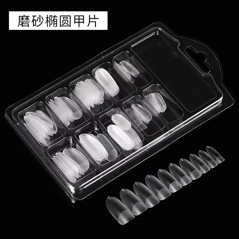 100-oval frosted transparent