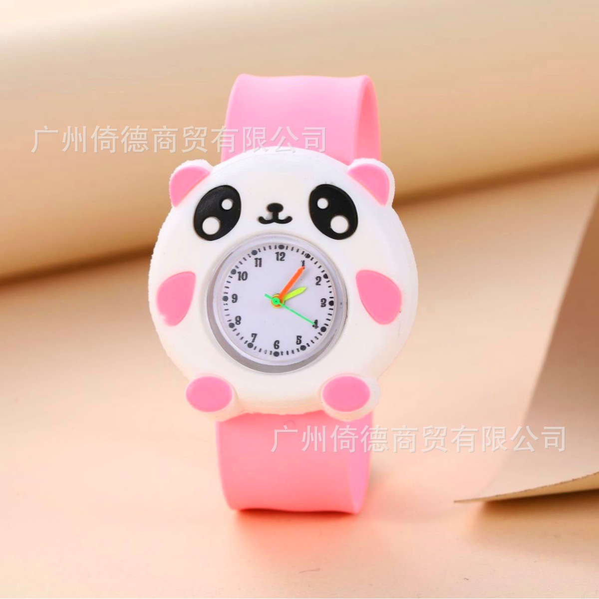 2024 suministro de niños reloj de dibujos animados animal snap ring estudiante kindergarten Panda electrónico en stock Comercio exterior Venta caliente
