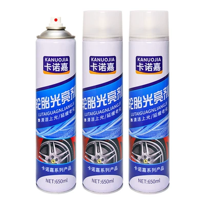 Car Tire Wax Decontamination, Polishing and Brightening Cleaning Agent, Anti-Aging, Blackening and Durable Maintenance Tire Foam Brightener (Cleaning/curing agent) - 650ml-tire-brightener