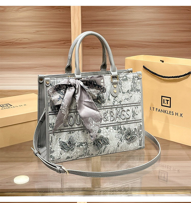 Túi tote da nữ đi làm dung tích lớn xách tay đeo vai — khác chi tiết 23