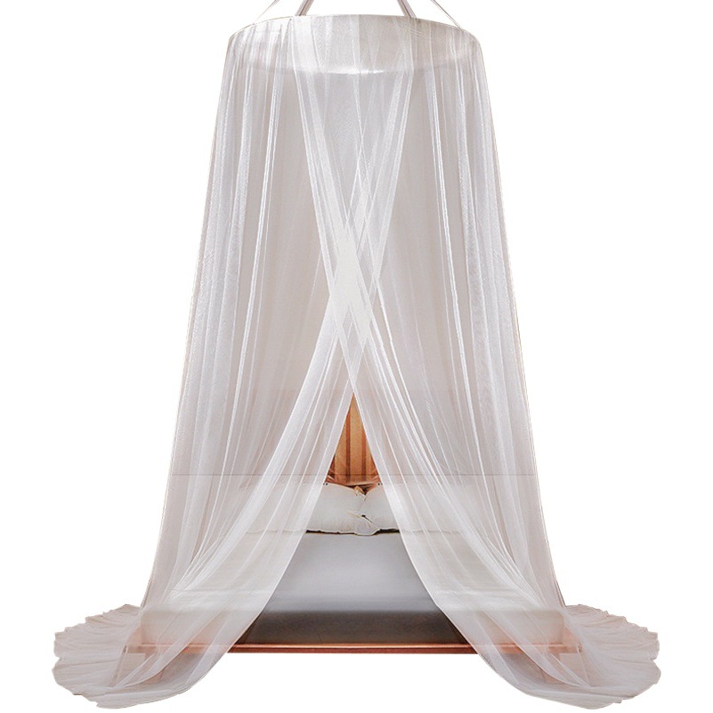 Mosquitera Sunshine Day sin instalación para dormitorio, mosquitera infantil con forma de domo, montada en el techo, con malla encriptada y engrosada.