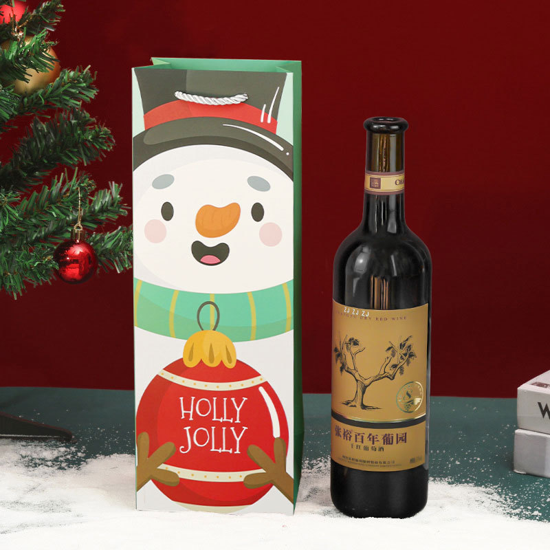 ワインバッグは手提げ袋だけを入れて、新しいクリスマスワインのギフトバッグはワインバッグのシングルボトルのワイン紙袋が高級です。|undefined