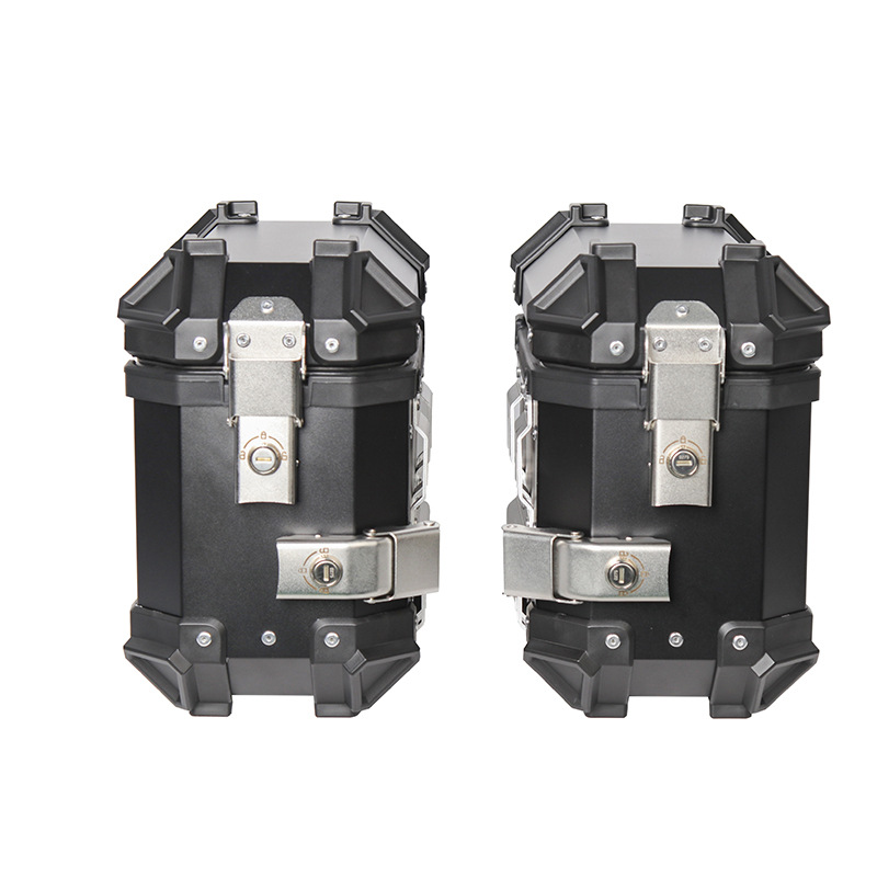 18L motocicleta PG - 1 aleación de aluminio caja lateral pequeña caída a prueba de colisiones a prueba de agua caja lateral de viaje bolsa de almacenamiento