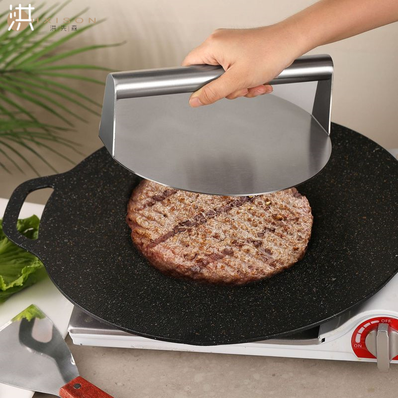 304 из нержавеющей стали для прессования мяса большой 22cm формы для котлет 4 комплекта гамбургера для прессования мясной доски для прессования стейка для прессования