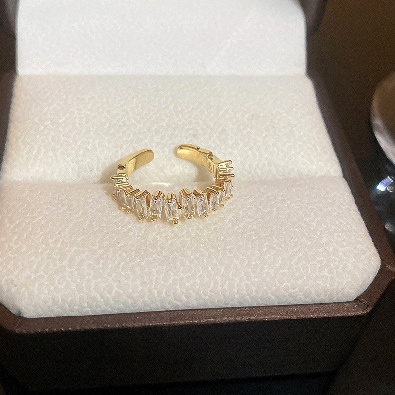 中古vintage锆石开口戒指小众高级感食指戒复古气质轻奢手饰批发|undefined