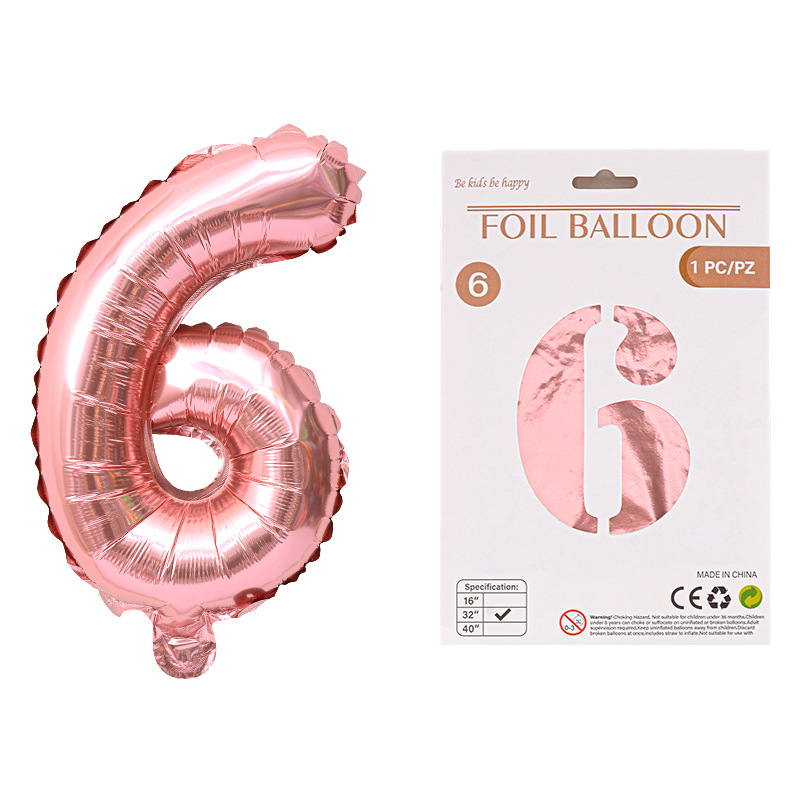 Globo de película de aluminio digital de 32 pulgadas, tarjeta de papel, tapa dura, paquete individual, cuerpo delgado, fiesta digital, globo decorativo flotante