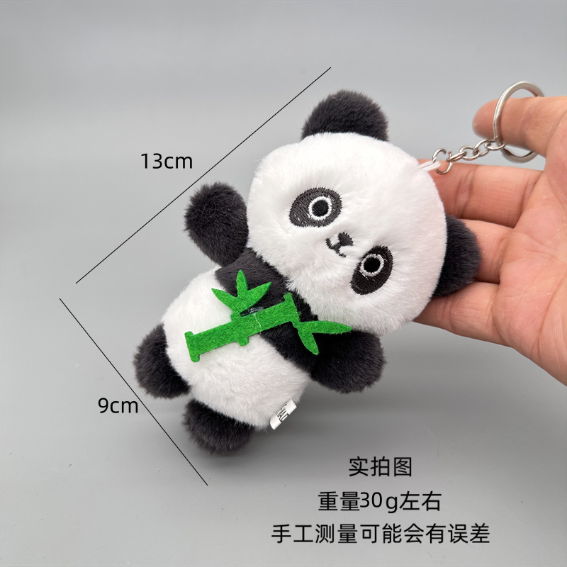Red popularidad agarrar muñeca muñeca de peluche muñeca de bambú panda muñeca boutique colgante de llaver pequeño regalo al por mayor