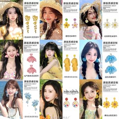 銀針花びらタッセルイヤリング、ファッショナブル、軽い高級感、ハイエンドイヤリング、ニッチ、多用途、シンプルなイヤリング、女性用卸売
