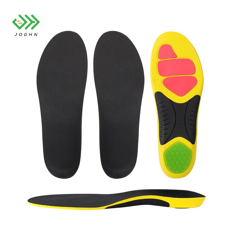 Shock-Absorbing Sports Shoe Insoles, Sweat-Absorbing, Anti-Odor, Breathable, Comfortable for Long Standing, Shock-Absorbing, Thickened, Non-Slip, Sports Pu Insoles, Arch Support