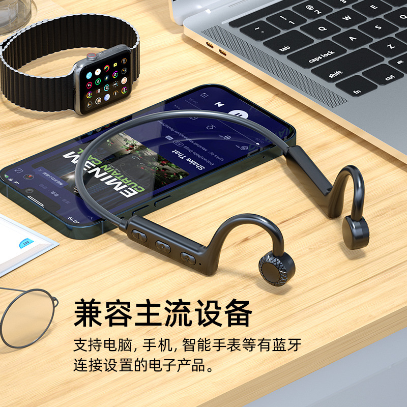 El nuevo auricular Bluetooth inalámbrico de conducción de audio de comercio electrónico, tipo colgante, deportivo impermeable K69, fuente original de fábrica, entrega de una pieza