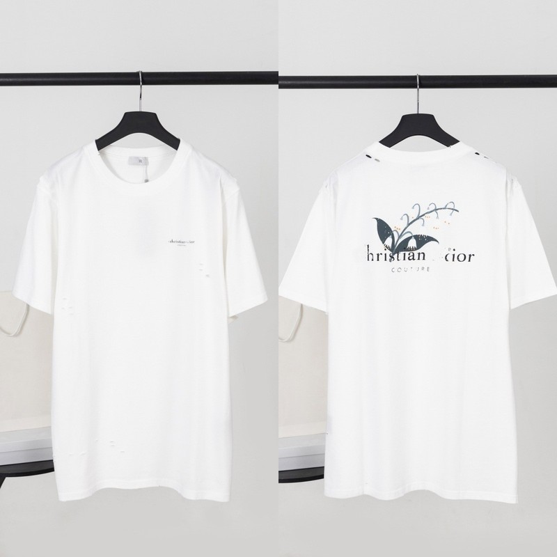 スポットハイバージョン Dijia S25 夏新作刺繍プリント Djia 高級トレンドシリーズカジュアル男女半袖 Tシャツ|undefined