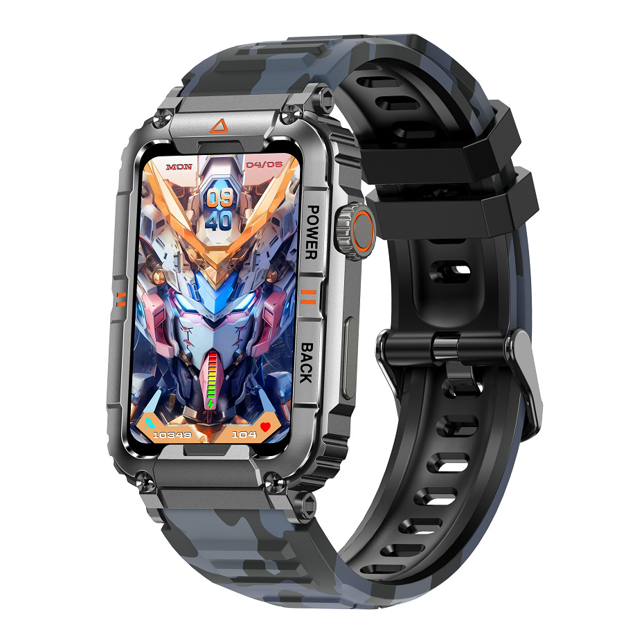 Smartwatch KR88 Herren 1,57 Zoll Armband Bluetooth Anruf Gesundheit_voghion.com