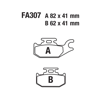 Tormoz supportları Brake Pads Atv Fa307