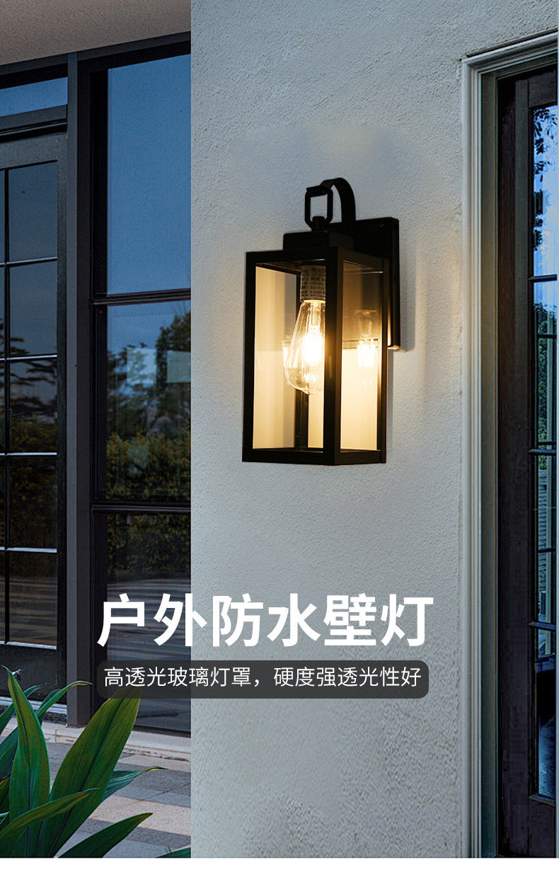 户外壁灯 庭院灯中式感应室外走廊别墅阳台酒店大门墙灯现货-阿里巴巴