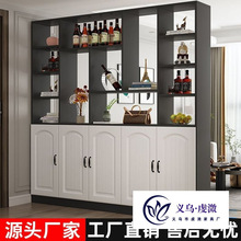实木玄关柜鞋柜一体进门家用门口欧式客厅屏风隔断简约客厅隔断柜