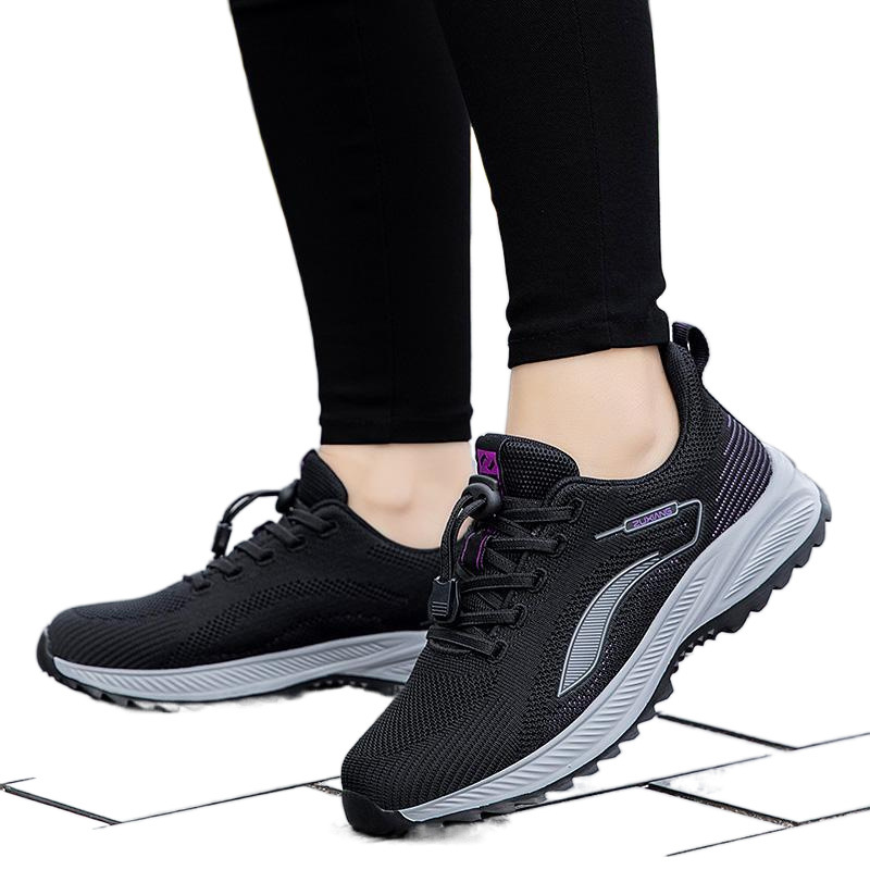 2025 cuatro estaciones zapatos de moda zapatos de mujer primavera zapatos de madres de mediana edad anti-derrapante impermeable zapatos deportivos casuales