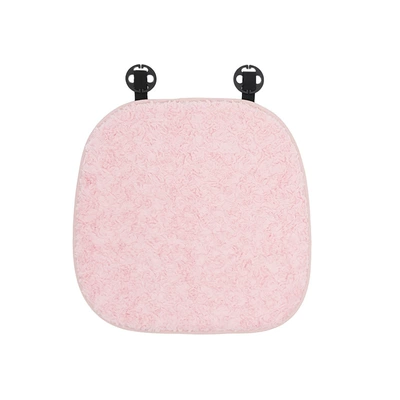 Blue Rain Car Seat Cushion Autumn and Winter Warm Car Seat Cushion Simple Plush Comfortable Non-Slip Car Seat Cover (Seat cushion, seat cover) - rabbit-fur-brushed-rose-cushion-pink-front-row